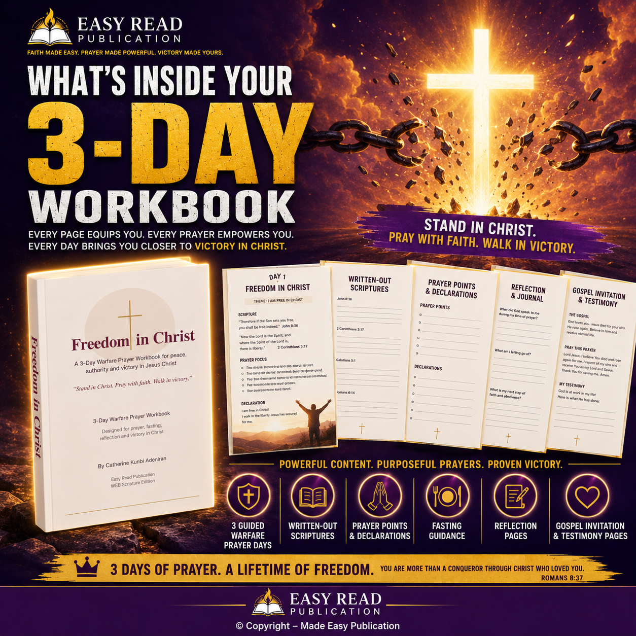 Freedom in Christ - 3 Day Warfare Prayer Workbook | PDF Download