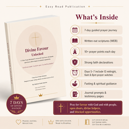 Divine Favour Unlocked - 7-Day Prayer Workbook | PDF Download